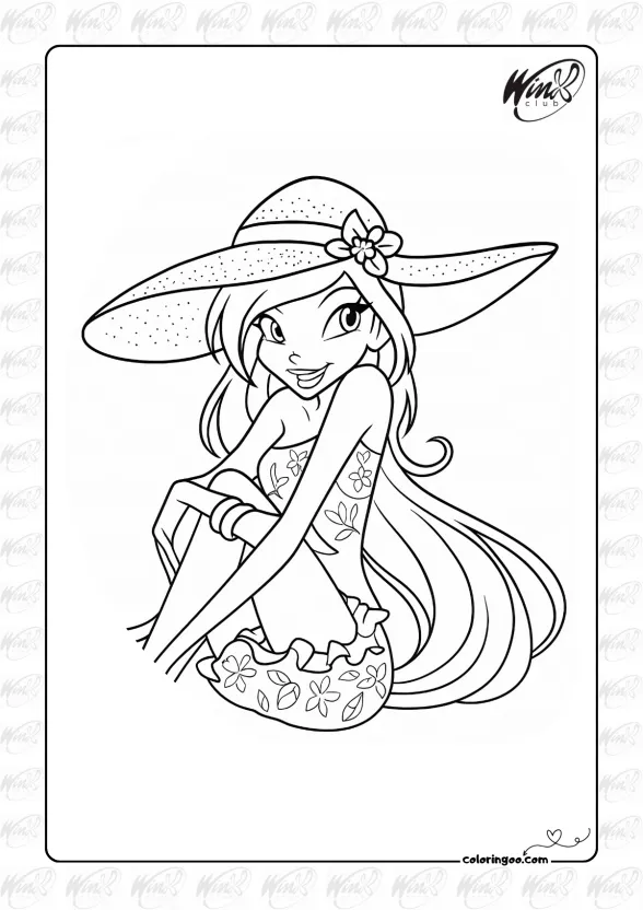 Winx Club Coloring Page 09 1 Winx Club Coloring Page 09
