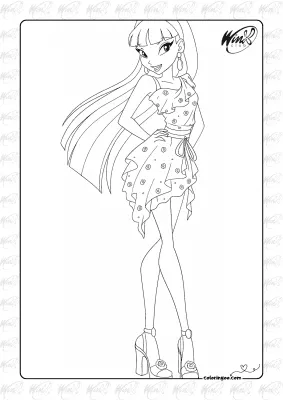 Winx Club Coloring Page 10