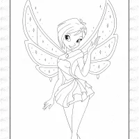 Winx Club Coloring Page 11