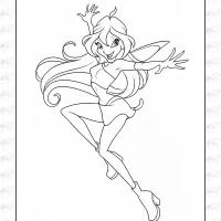 Winx Club Coloring Page 12