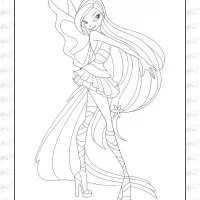 Winx Club Coloring Page 13