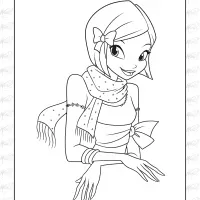 Winx Girl Tecna Coloring Page