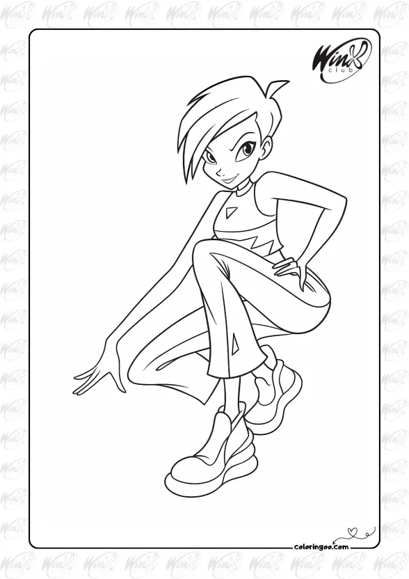 Winx Tecna Coloring Page