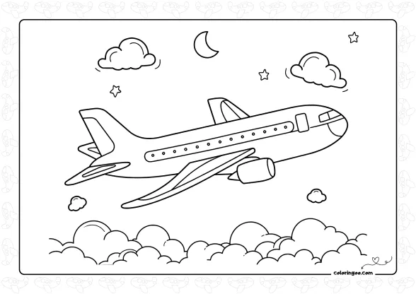 Airplane Coloring Book 1 airplane coloring book