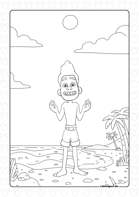 alberto being funny coloring page