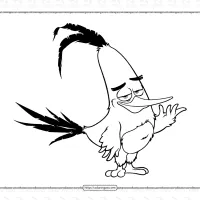 angry birds chuck coloring activities