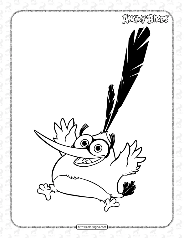 Angry Birds Chuck Coloring Pages 1 angry birds chuck coloring pages