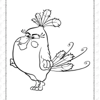angry birds matilda coloring pages