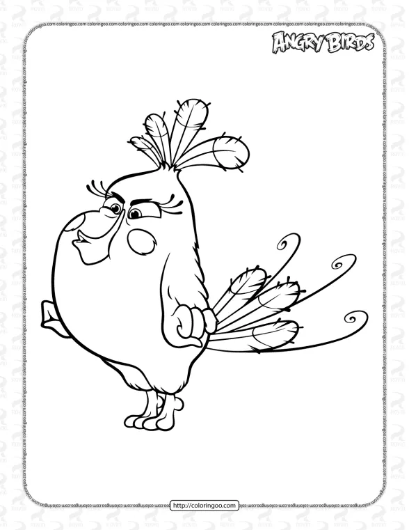 Angry Birds Matilda Coloring Pages 1 angry birds matilda coloring pages