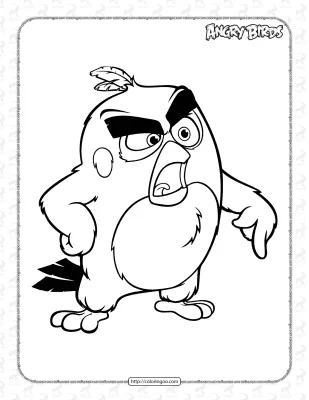 Angry Birds Red Coloring Book