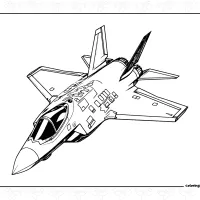 army plane coloring page