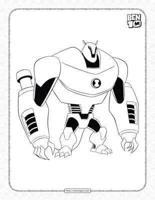 Ben 10 Armodrillo Omniverse Coloring Page