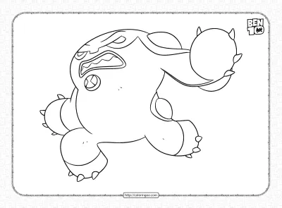 Ben 10 Cannonbolt Reboot Coloring Pages