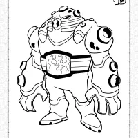 Ben 10 Gutrot Coloring Pages for Kids 46 ben 10 gutrot coloring pages for kids