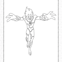 Ben 10 Heatblast Pdf Coloring Page for Kids 15 ben 10 heatblast pdf coloring page for kids