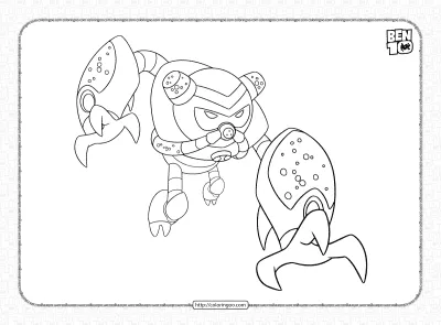 Ben 10 Overflow Reboot Coloring Pages