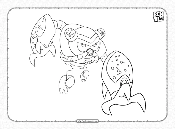 Ben 10 Overflow Reboot Coloring Pages 1 ben 10 overflow reboot coloring pages