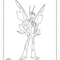 Ben 10 Ultimate Stinkfly Coloring Page for Kids 72 ben 10 ultimate big chill coloring page for kids
