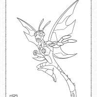 Ben 10 Ultimate Stinkfly Coloring Pages 71 ben 10 ultimate big chill coloring pages