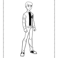 Ben Ten Alien Force Coloring Page 49 ben ten alien force coloring page
