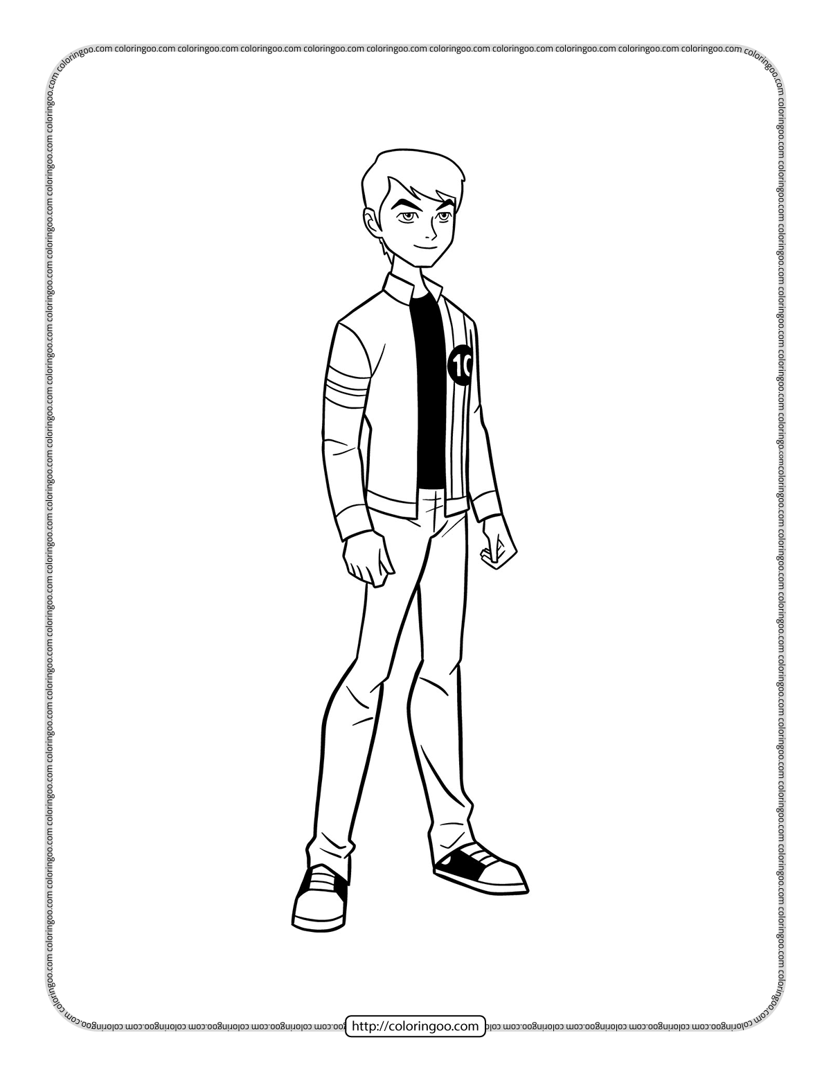 Ben Ten Alien Force Coloring Page ben-ten-alien-force-coloring-page