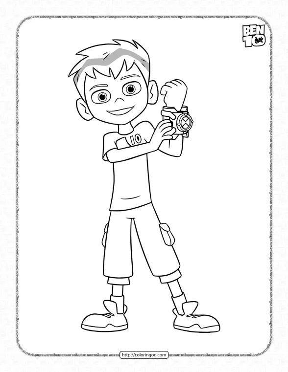 Ben Tennyson Pdf Coloring Activities 1 ben tennyson pdf coloring activities