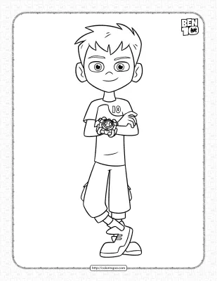Ben Tennyson Coloring Pages for Kids