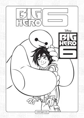 Big Hero 6 Coloring Sheet