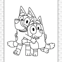 bluey bingo besty coloring page