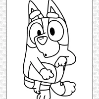 bluey bingo coloring page