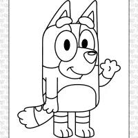 bluey bingo coloring sheet