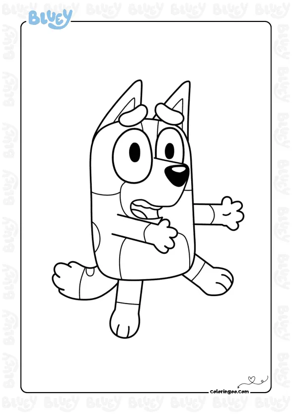bluey bingo jump coloring page