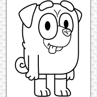 bluey buddy coloring page