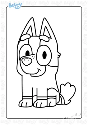 Bluey Socks Coloring Page