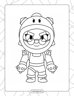 Brawl Stars Rosa Coloring Pages