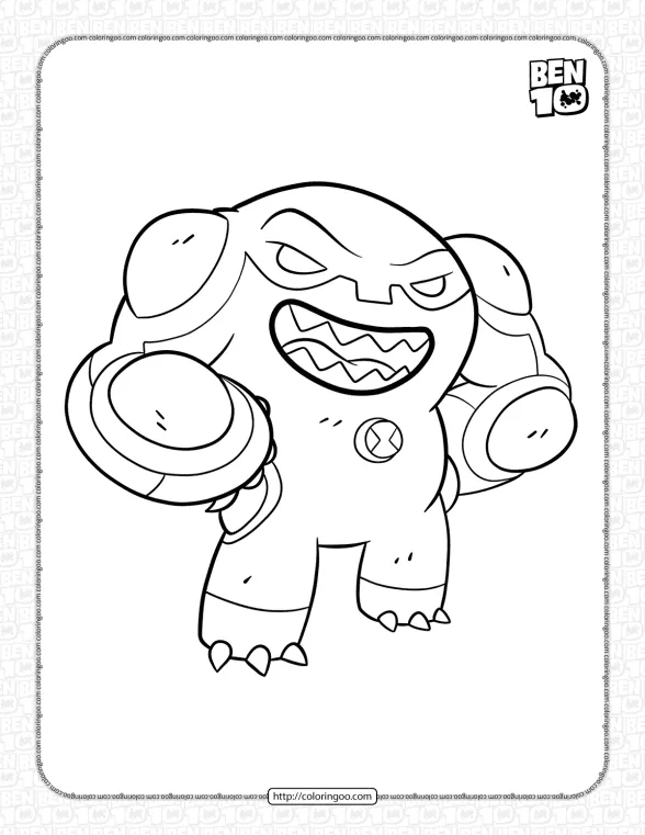 Cannonbolt Omniverse Reboot Coloring Page 1 cannonbolt omniverse reboot coloring page