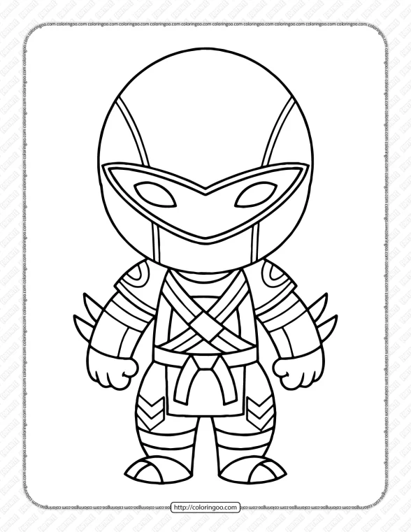 Chibi Fortnite Coloring Pages 18 1 chibi fortnite coloring pages 18