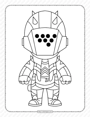 Chibi Fortnite Coloring Pages 20