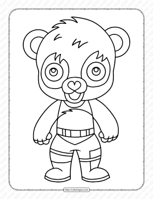 Chibi Fortnite Coloring Pages 21