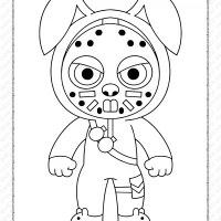 chibi fortnite coloring pages 22