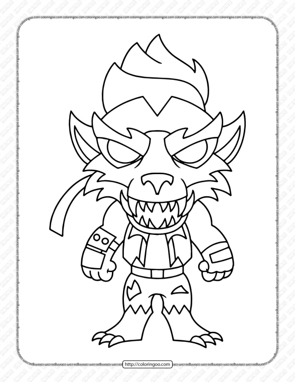 Chibi Fortnite Coloring Pages 24 1 chibi fortnite coloring pages 24