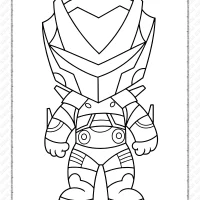 chibi fortnite coloring pages 25