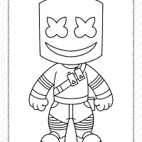 chibi fortnite coloring pages 26