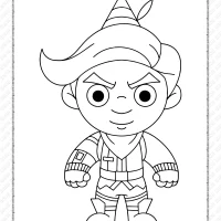 chibi fortnite coloring pages 27