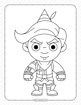 Chibi Fortnite Coloring Pages 27