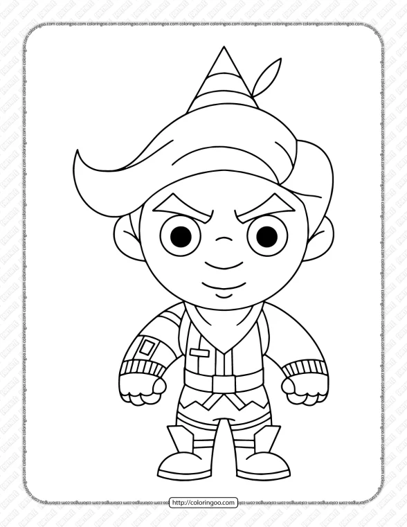 Chibi Fortnite Coloring Pages 27 1 chibi fortnite coloring pages 27