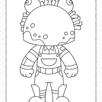 chibi fortnite coloring pages 28