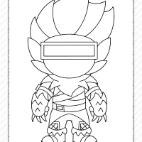 chibi fortnite coloring pages 29