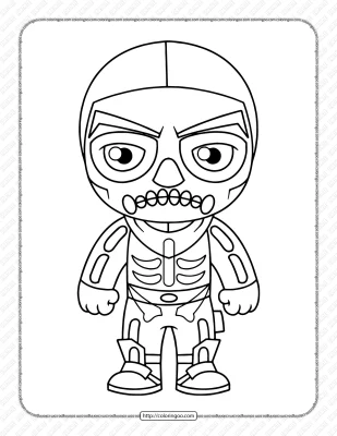 Chibi Fortnite Coloring Pages 30
