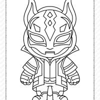 chibi fortnite coloring pages 33